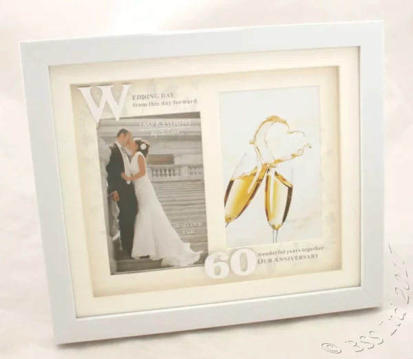 Wedding Anniversary Photo Then and Now Frame 25th 40th 50th 60th - Image 5