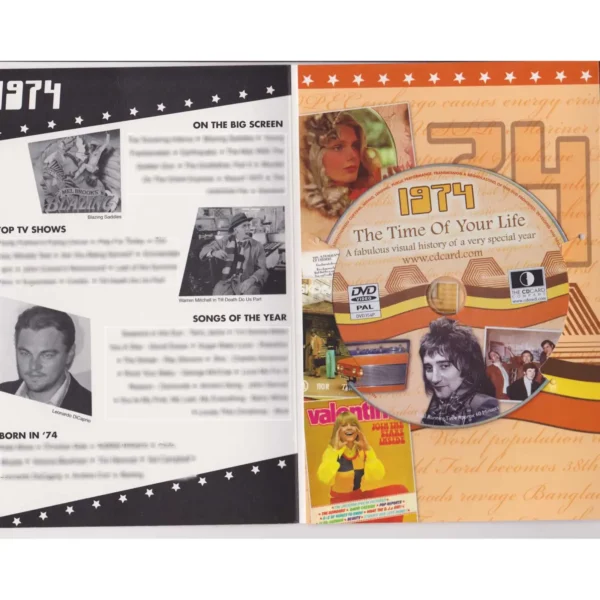 Birthday gifts - DVD News reel from their Birth year (1970s) with Greeting Card - Image 12