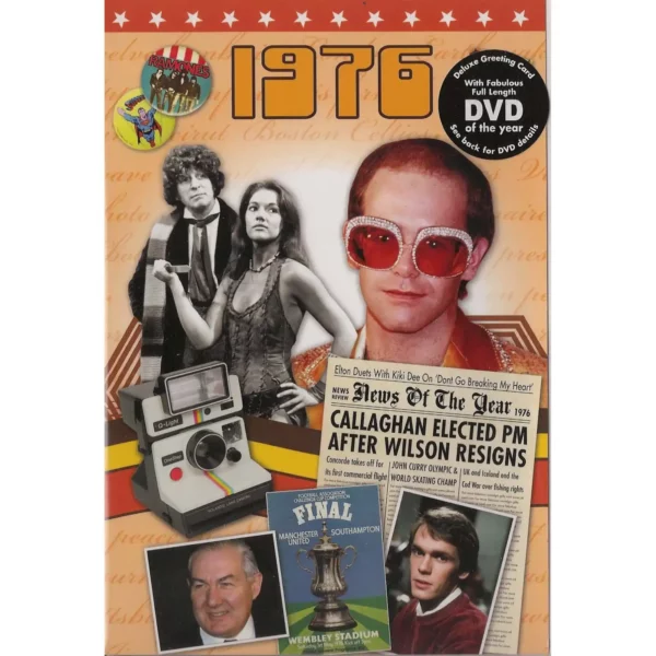 Birthday gifts - DVD News reel from their Birth year (1970s) with Greeting Card - Image 8