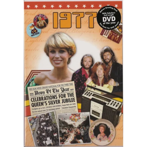 Birthday gifts - DVD News reel from their Birth year (1970s) with Greeting Card - Image 9