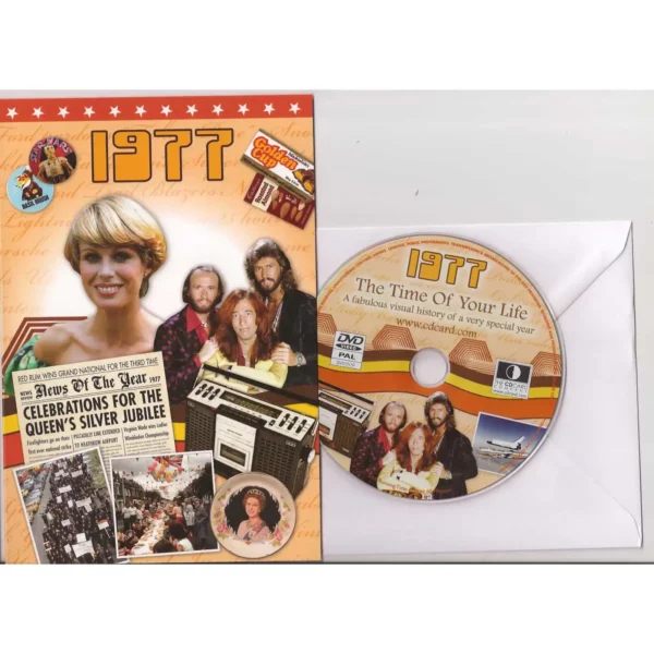 Birthday gifts - DVD News reel from their Birth year (1970s) with Greeting Card - Image 14
