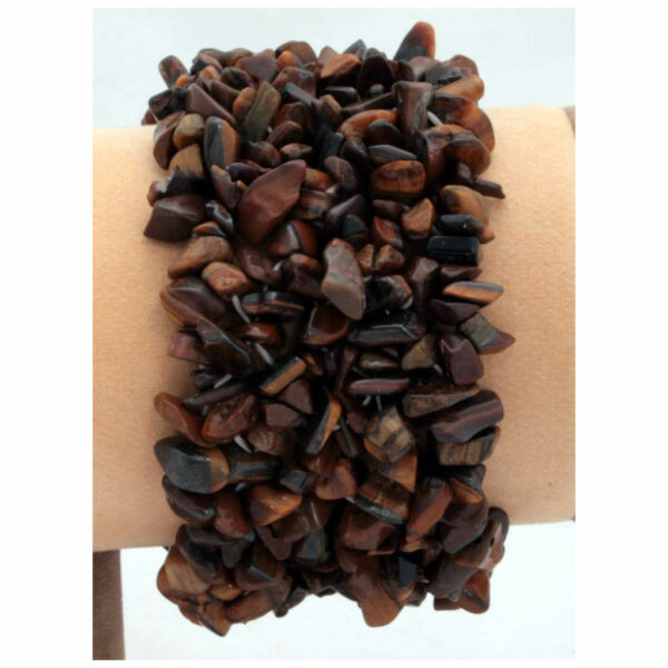 Tiger's Eye chip band Bracelet - Image 2