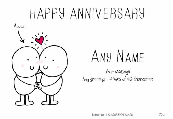 Personalised Pearl Wedding 30th Anniversary Red Wine - Image 4