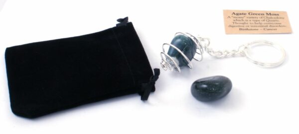 Moss Agate Keychain - Image 4