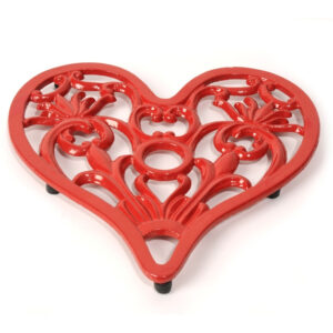 Cast in Style loveheart trivet