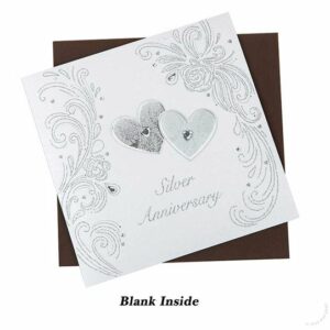 Silver Wedding Anniversary Greeting Card