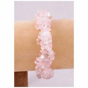 Rose Quartz and Crystal Bracelet