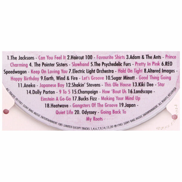 CD 1981 Track List