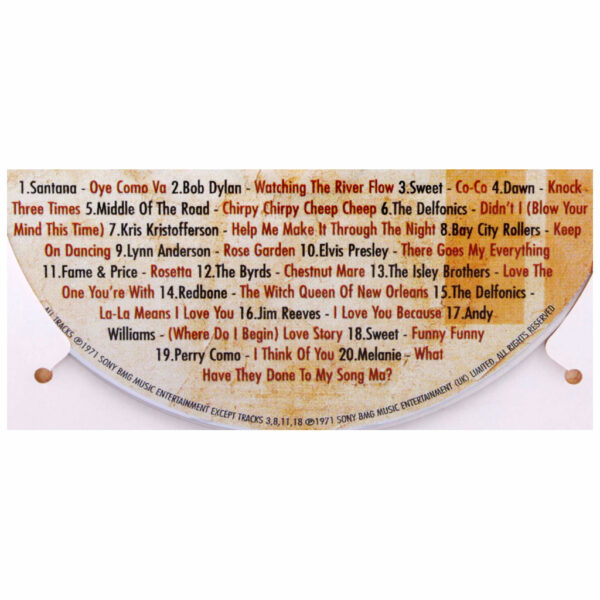 1970's Birthday Greeting Card and Gift in one, includes Hit Music of the year - Image 9