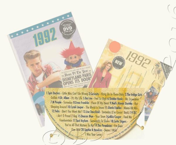Combined CD & DVD Greeting Card Gift Set - 1992 - Image 2