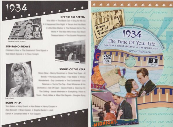 DVD Greeting Card, The Time of your Life -1934 - Image 2