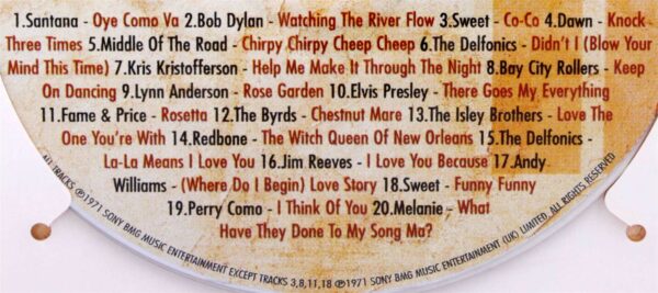 54th Anniversary Card with Original Hit Music of 1971. A Time to Remember, The Classic Years. - Image 2
