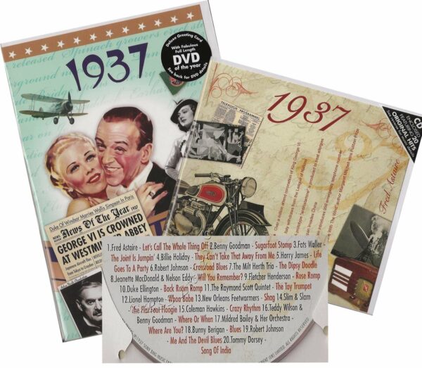 Combined CD & DVD Greeting Card Gift Set - 1937 - Image 2