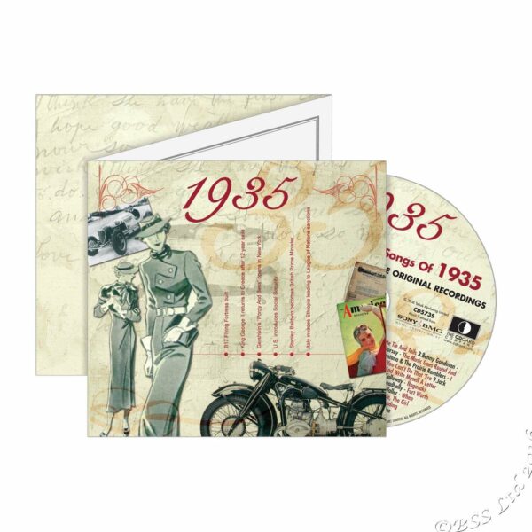 90th Anniversary Card with Original Hit Music of 1935. A Time to Remember, The Classic Years. - Image 5