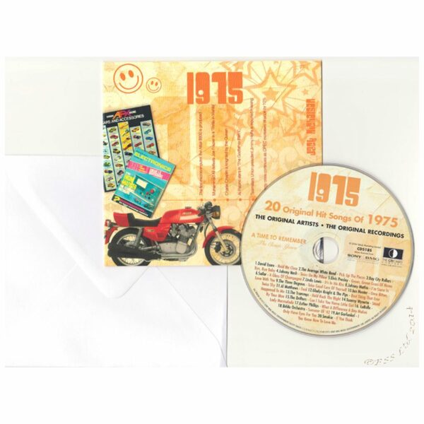 50th Anniversary Card with Original Hit Music of 1975. A Time to Remember, The Classic Years. - Image 3