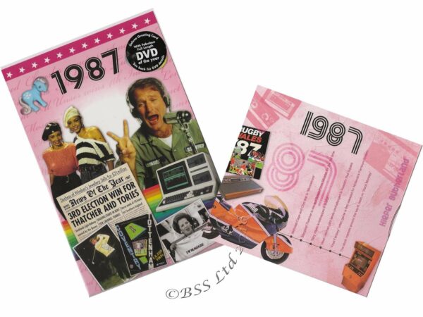 Combined CD & DVD Greeting Card Gift Set - 1987