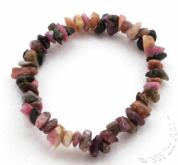 Multi-Coloured Tourmaline Chip Bracelet