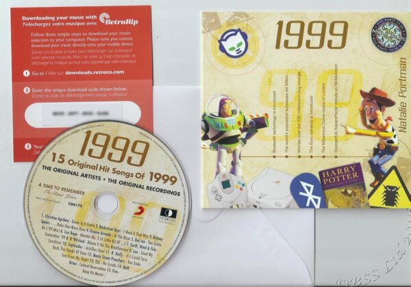 26th Anniversary Card with Original Hit Music of 1999. A Time to Remember, The Classic Years. - Image 5