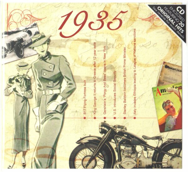 90th Anniversary Card with Original Hit Music of 1935. A Time to Remember, The Classic Years.