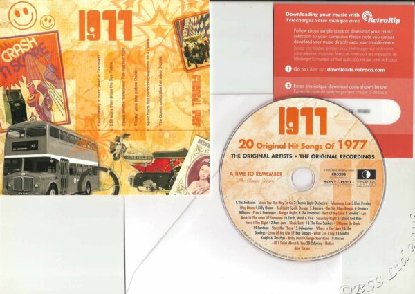 Original Hit Music of 1977. A Time to Remember, The Classic Years. Contents