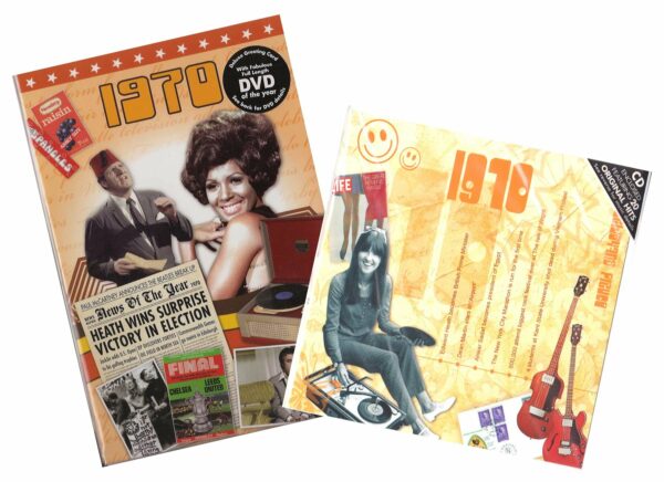 Combined CD & DVD Greeting Card Gift Set - 1970