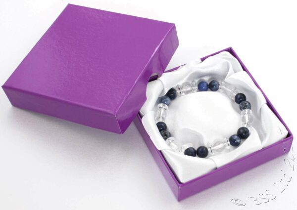 Sodalite and Crystal Gemstone Bracelet - Image 2