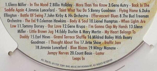 86th Anniversary Card with Original Hit Music of 1939. A Time to Remember, The Classic Years. - Image 2