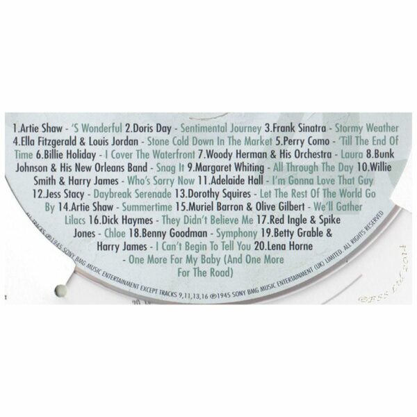 80th Anniversary Card with Original Hit Music of 1945. A Time to Remember, The Classic Years. - Image 3