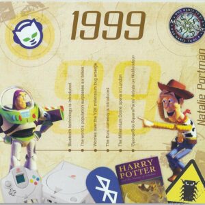 25th Anniversary Card with Original Hit Music of 1999. A Time to Remember, The Classic Years.