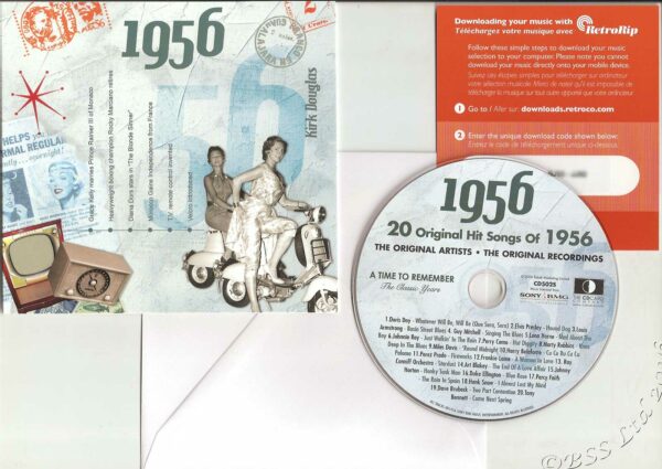 69th Anniversary Card with Original Hit Music of 1956. A Time to Remember, The Classic Years. - Image 2