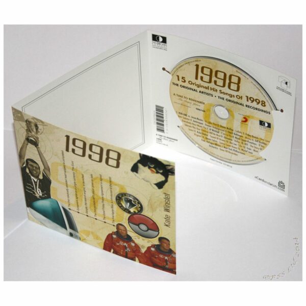 26th Anniversary Card with Original Hit Music of 1999. A Time to Remember, The Classic Years. - Image 2