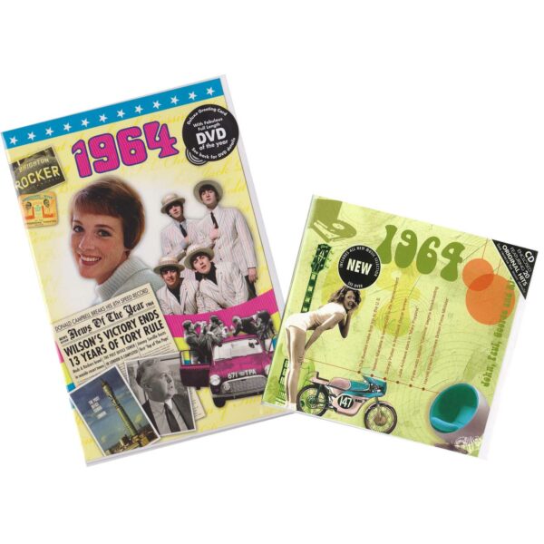 54th Anniversary or Birthday gifts CD & DVD ~ Revisit the Music and News of 1964