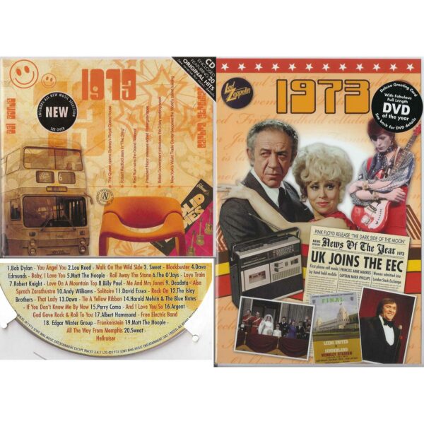 45th Anniversary or Birthday gifts CD & DVD ~ Revisit the Music and News of 1973 items view