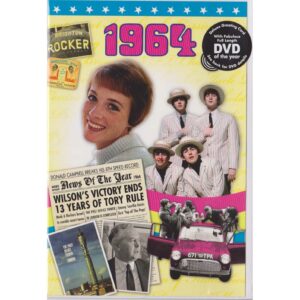 54th Anniversary gift ~ DVD with Memories from 1964 and a Greeting Card in one front view