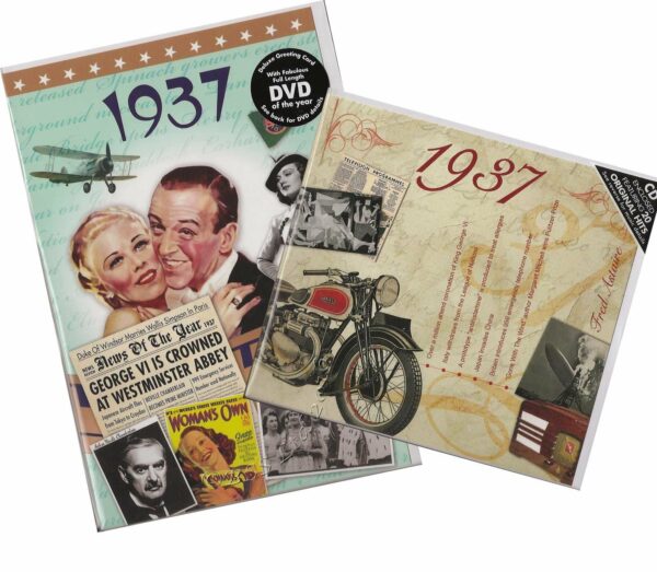 Combined CD & DVD Greeting Card Gift Set - 1937