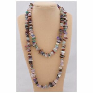 Multi-colour Agate 36" Necklace