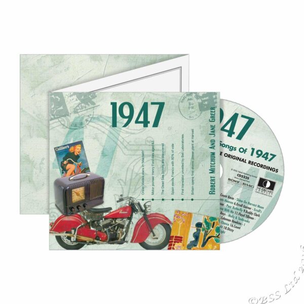 Original Hit Music of 1947. A Time to Remember, The Classic Years.