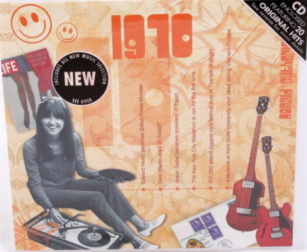 55th Anniversary Card with Original Hit Music of 1970. A Time to Remember, The Classic Years.
