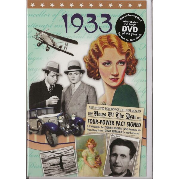 90th Anniversary or Birthday gifts CD & DVD ~ Revisit the Music & News of 1933 - Image 4
