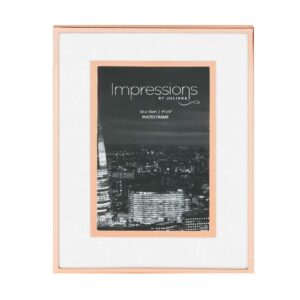 Impressions Copper Finish Photo Frame with Copper Bordered Mount 4" x 6"