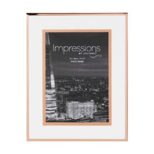 Impressions Copper Finished Photo Frame with Copper Bordered Mount 5" x 7"