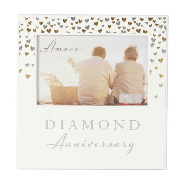 Diamond Anniversary Amore Paperwrap Photo Frame 6" x 4"