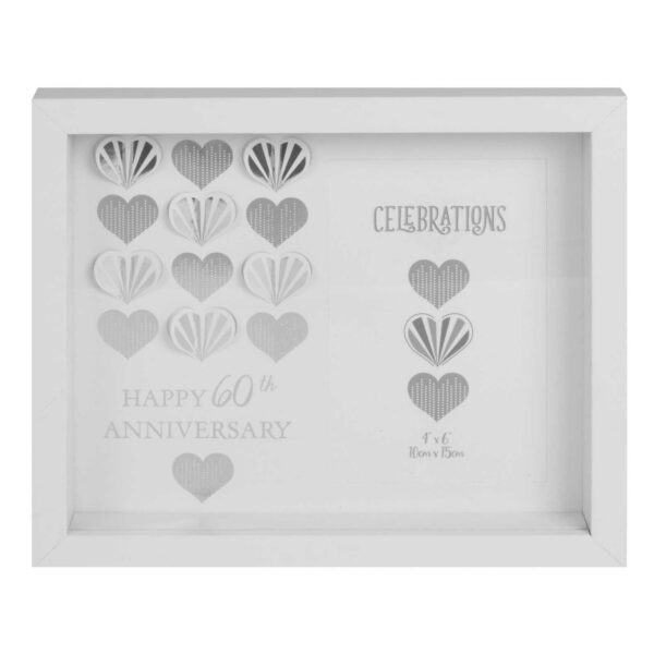 Diamond Wedding 60th Anniversary Box photo frame wb97260