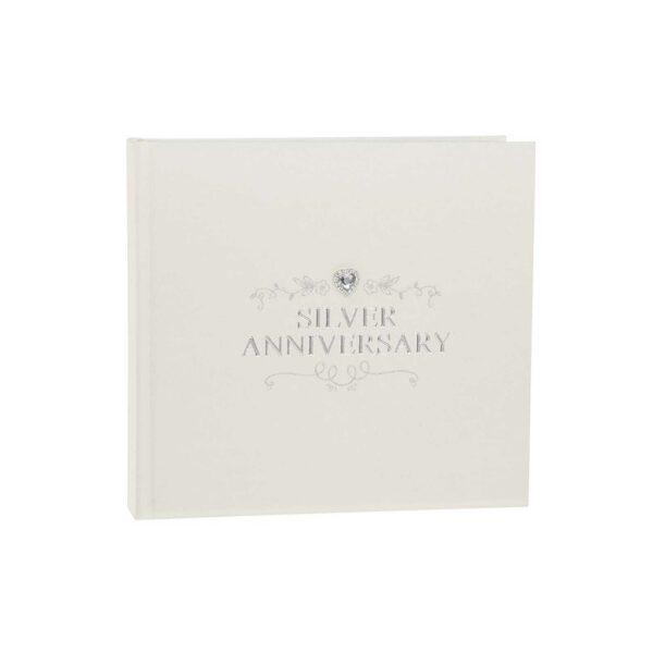 jewelled silver anniversary photo album