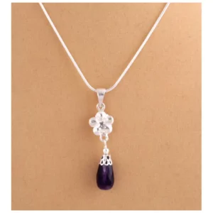 Amethyst Tear Drop Pendant