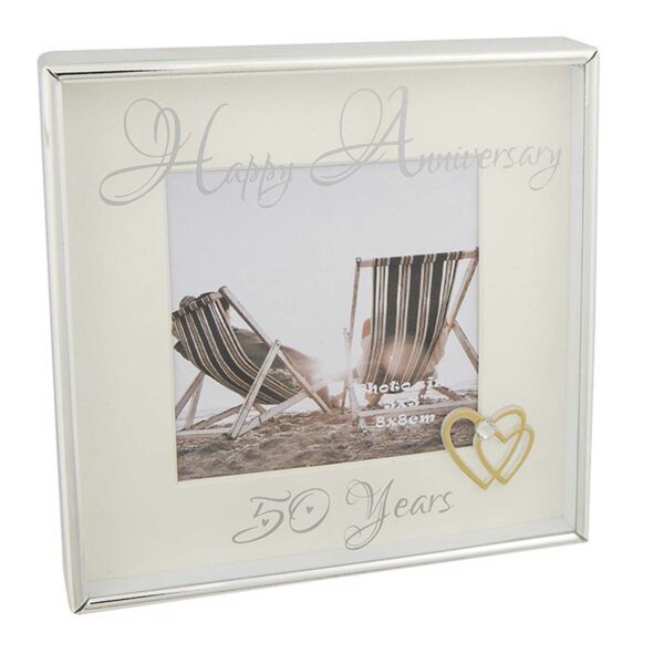 Happy Anniversary 50 years Photo Frame 3x3 285656