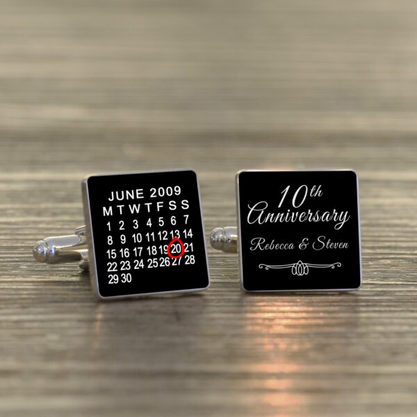 Wedding Anniversary Cuff-links