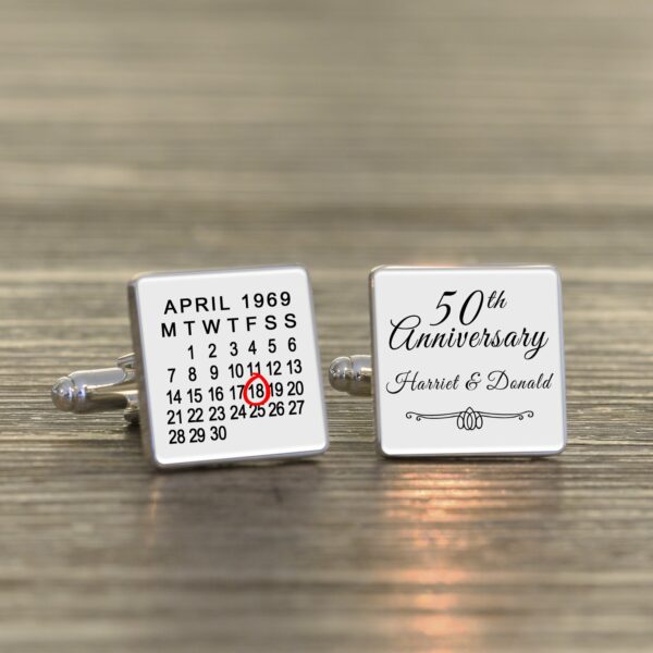 Wedding Anniversary Cuff-links