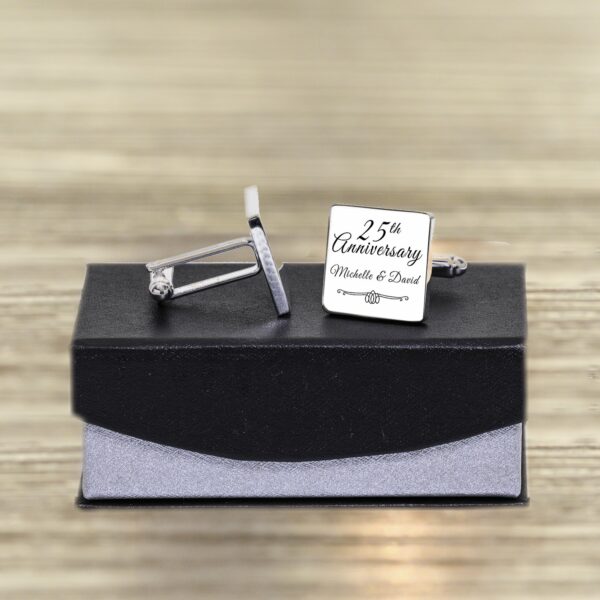 Wedding Anniversary Cuff-links - Image 3
