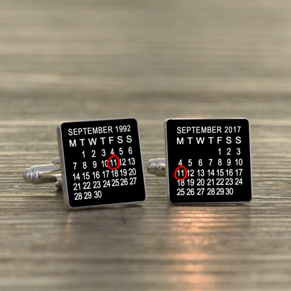 Celebration Calendar Personalised Cufflinks - Image 2